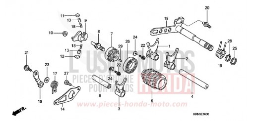 GEARSHIFT DRUM CRF250R9 de 2009